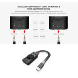 Maxbell Sound Card Virtual 7.1-Channel USB External Audio Stereo Converter 3.5mm