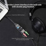 Maxbell Sound Card Virtual 7.1-Channel USB External Audio Stereo Converter 3.5mm