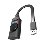 Maxbell Sound Card Virtual 7.1-Channel USB External Audio Stereo Converter 3.5mm