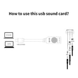Maxbell Sound Card Virtual 7.1-Channel USB External Audio Stereo Converter 3.5mm