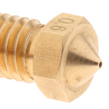 Maxbell 4Pcs 0.6mm 3D Printer Extruder Nozzle Printhead Brass Copper for 1.75mm Filament