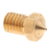Maxbell 4Pcs 0.6mm 3D Printer Extruder Nozzle Printhead Brass Copper for 1.75mm Filament