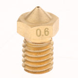 Maxbell 4Pcs 0.6mm 3D Printer Extruder Nozzle Printhead Brass Copper for 1.75mm Filament