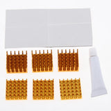 Max Aluminum Heat Sink Kit, CPU GPU VGA RAM LED IC Chip Heatsink Cooler Set