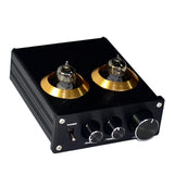 Maxbell Vacuum Tube Integrated Pre Amplifier, Mini Audio HiFi Stereo Preamp with Bass / Treble / Volume Control for Home Audio Player, Black