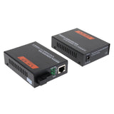 Max 2x 1000Mbps External Ethernet Media Converter Single Mode Fiber Transceiver
