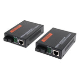 Max 2x 1000Mbps External Ethernet Media Converter Single Mode Fiber Transceiver