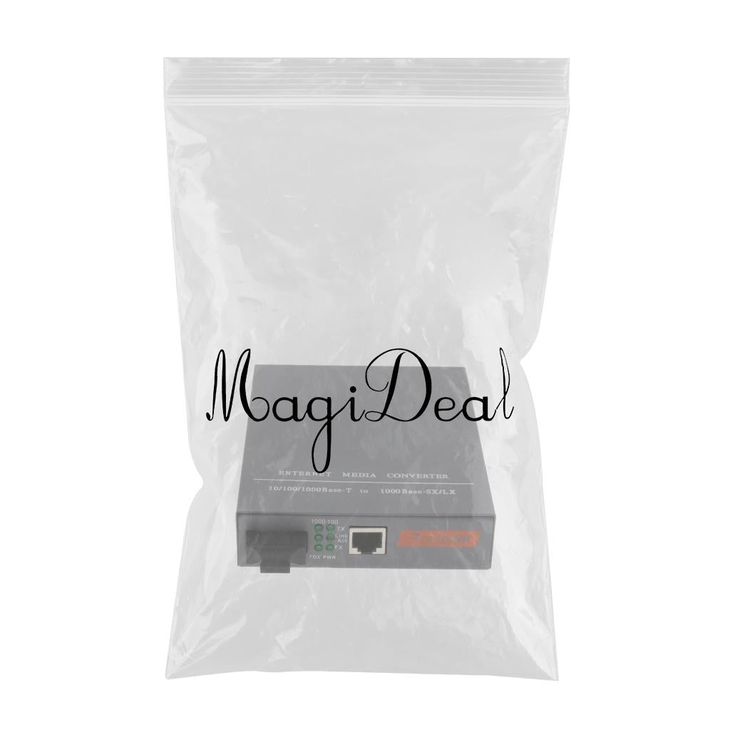 Max Built-in Gigabit Ethernet Media Converter Single Mode Dual Fiber Transceiver