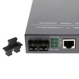 Max Built-in Gigabit Ethernet Media Converter Single Mode Dual Fiber Transceiver