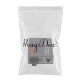 Max External Gigabit Ethernet Media Converter Single Mode Dual Fiber Transceiver