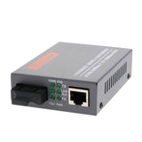 Max External Gigabit Ethernet Media Converter Single Mode Dual Fiber Transceiver