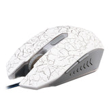 Maxbell Wired Ergonomic Gaming Mouse, Silent Click Wired Mouse with Colorful LED Lights and 2400/1600/1200/800 DPI for Laptop and Computer White