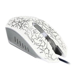 Maxbell Wired Ergonomic Gaming Mouse, Silent Click Wired Mouse with Colorful LED Lights and 2400/1600/1200/800 DPI for Laptop and Computer White