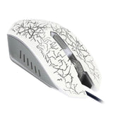 Maxbell Wired Ergonomic Gaming Mouse, Silent Click Wired Mouse with Colorful LED Lights and 2400/1600/1200/800 DPI for Laptop and Computer White