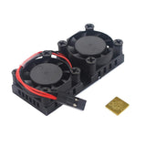 Max DC 5V CPU Motherboard Dual Fan Cooler Fan Heatsink for Raspberry Pi 3B/2B/B+