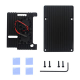 Max Dual Fan Cooler Fan Heatsink with Metal Case for Raspberry Pi 3B+/3B/2B+/2B
