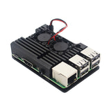 Max Dual Fan Cooler Fan Heatsink with Metal Case for Raspberry Pi 3B+/3B/2B+/2B