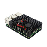 Max Dual Fan Cooler Fan Heatsink with Metal Case for Raspberry Pi 3B+/3B/2B+/2B