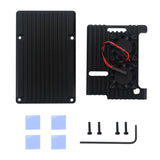 Max Dual Fan Cooler Fan Heatsink with Metal Case for Raspberry Pi 3B+/3B/2B+/2B