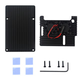 Max Dual Fan Cooler Fan Heatsink with Metal Case for Raspberry Pi 3B+/3B/2B+/2B