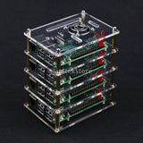 Max 5-Layer Clear Case Enclosure with Cooling Fan for Raspberry Pi