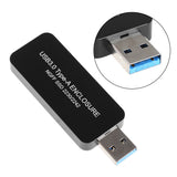 Max USB 3.0 to 2230/2242 NGFF M.2 Key-B SSD External Hard Drive Enclosure Case Black
