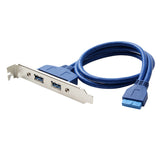Max Dual USB 3.0 Type-A Female to Motherboard 20pin Header Cable Adapter