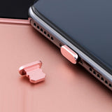Max Anti Dust Plugs Charging Port Plug Anti-dust Pluggy for iPhone X Rose Gold