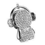 Max Maxb Creative Metal Crystal Music Man Model USB Flash Drive Memory Stick  128GB