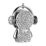 Max Maxb Creative Metal Crystal Music Man Model USB Flash Drive Memory Stick  128GB