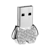 Max Maxb Creative Metal Crystal Music Man Model USB Flash Drive Memory Stick  128GB