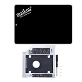 Max Maxb 2.5'' 60G SATA SSD Internal Solid State Drive+9.5mm Optical Bay Caddy Black
