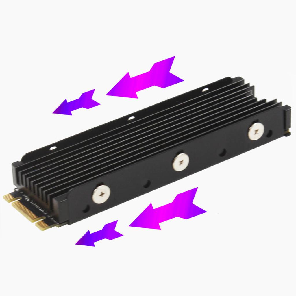 Max Maxb Dustproof SSD Heat Sink with Thermal Pad for M.2 NGFF PCIE NVMe 2280 SSD