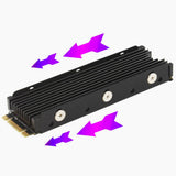 Max Maxb Dustproof SSD Heat Sink with Thermal Pad for M.2 NGFF PCIE NVMe 2280 SSD
