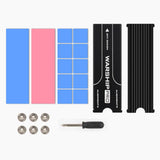 Max Maxb Dustproof SSD Heat Sink with Thermal Pad for M.2 NGFF PCIE NVMe 2280 SSD