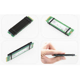 Max Maxb Heat Sink Dissipation Aluminum Cooling Fin for M.2 NGFF NVMe 2280 SSD Black