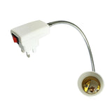 Maxbell E27 LED Bulb Lamp Socket Flexible Adaptor Holder with On/Off Switch 40cm UK Plug