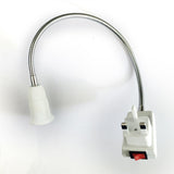 Maxbell E27 LED Bulb Lamp Socket Flexible Adaptor Holder with On/Off Switch 40cm UK Plug