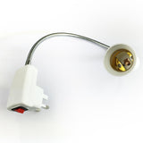 Maxbell E27 LED Bulb Lamp Socket Flexible Adaptor Holder with On/Off Switch 40cm UK Plug