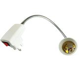 Maxbell E27 LED Bulb Lamp Socket Flexible Adaptor Holder with On/Off Switch 40cm UK Plug