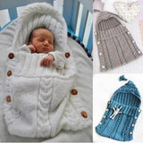 Maxbell Baby Knitted Newborn Baby Sleeping Bag+Portable Baby Folding Travel Bed Cot