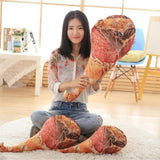 3D Simulation Creative Ham Design Stuffed Pillow Plush Toy Cushions Kids Children Birthday Xmas Gift