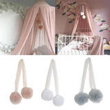 Home Indoor Mosquito Net Children Playhouse Ball Pendant Decor Pink