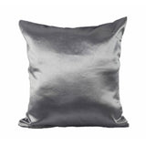 Flower Pillow Case Pillowcase Square Sofa Cushion Sham Silky Bolster Cover Grey