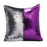 Home DYI Shiny Sequin Cushion Cover Reversible Sequin Pillow Sham Pillowcase 7#