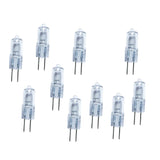 Maxbell 10Pcs Super Bright G4 6V 10w Tungsten Halogen Base Bulb Lamp Light Warm White