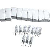 Maxbell 10Pcs Super Bright G4 6V 10w Tungsten Halogen Base Bulb Lamp Light Warm White