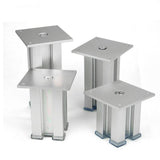 Aluminum Alloy Anti-damp Sofa Leg Furniture Plinth Feet for Cupboard Cabinet 12cm Silver