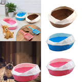 Maxbell Cat Litter Box Tray Anti Splash Toilet Coffee + Pet Mat Litter Pad & Shovel