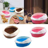 Maxbell Cat Litter Box Tray Anti Splash Toilet Coffee + Pet Mat Litter Pad & Shovel